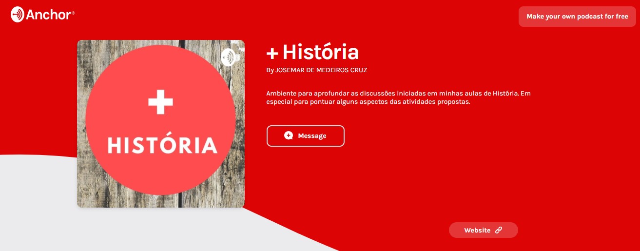 banner do podcast + História